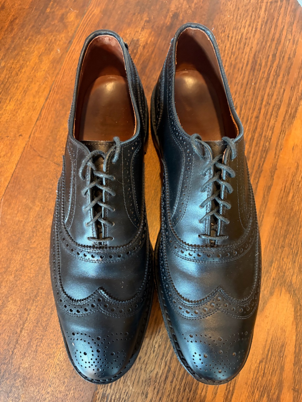 Allen Edmonds 'McAllister' Wingtip Mens Shoes Oxford Sz 12 D 6205 Black Leather